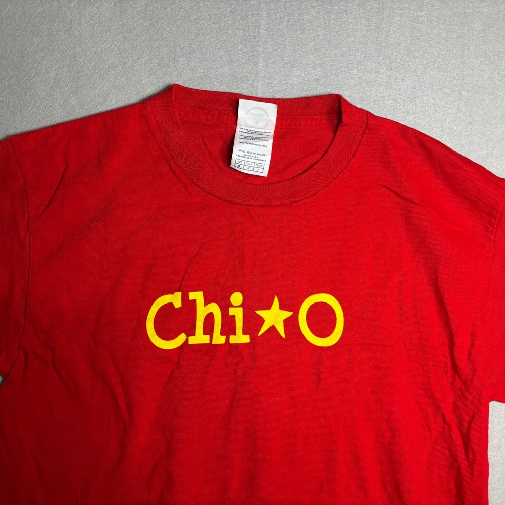 Delta Pro Weight Chi O Sorority Graphic T-Shirt Adult Small Red 2008 - Picture 5 of 16
